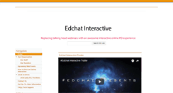 Desktop Screenshot of edchatinteractive.org