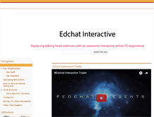 Tablet Screenshot of edchatinteractive.org
